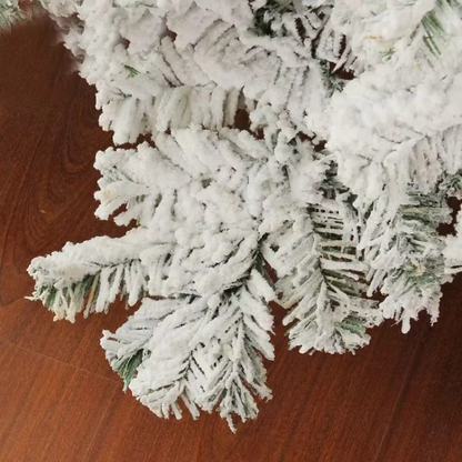Festive Snowy Christmas Tree for Home Decor
