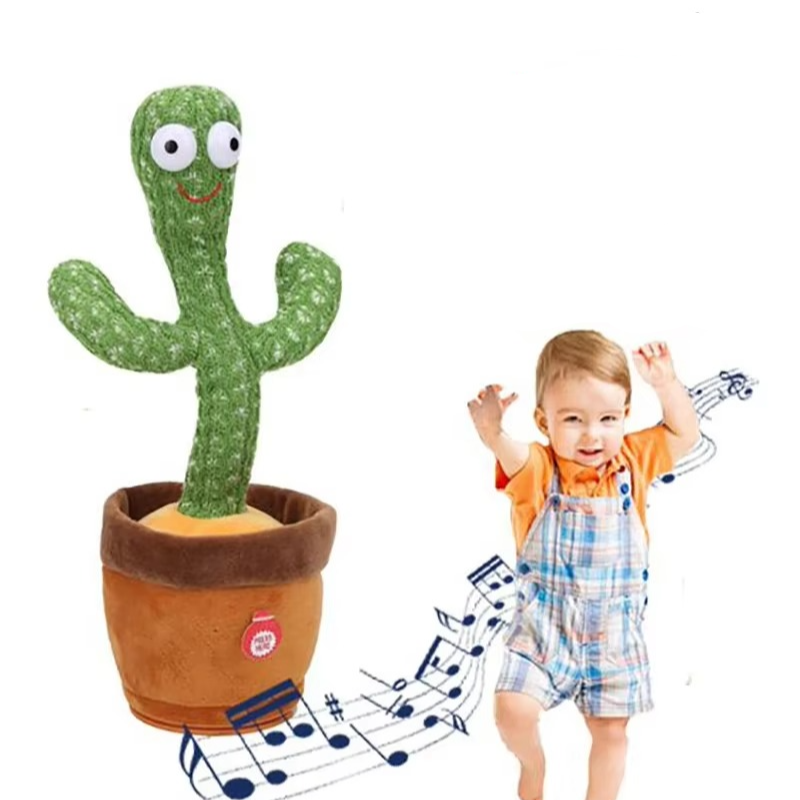Fun Musical Cactus Soft Toy with 120 Fun Songs