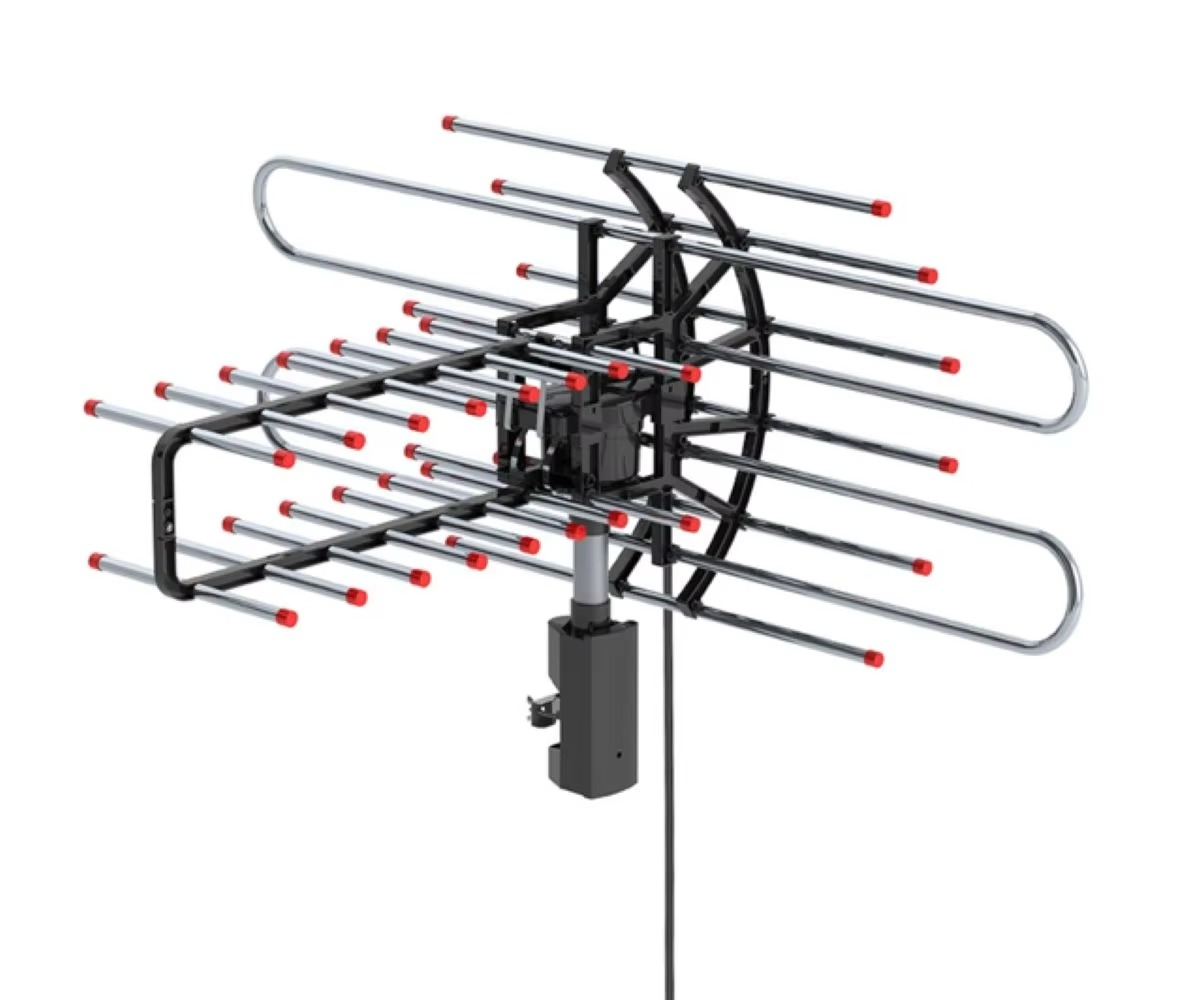 Outdoor HDTV Antenna with 360° Rotation and Dual Outputs - Hehif