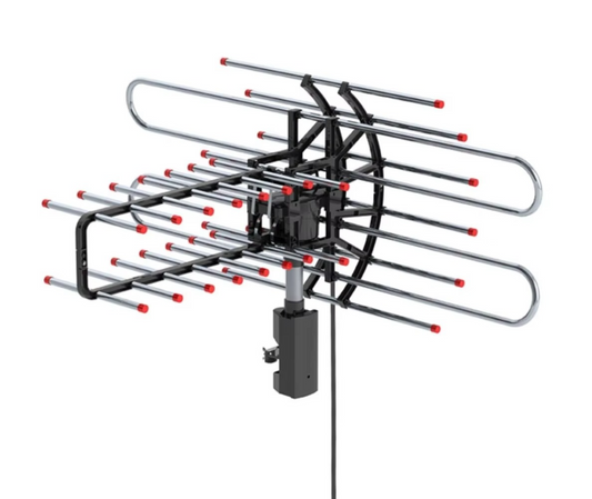 Outdoor HDTV Antenna with 360° Rotation and Dual Outputs - Hehif