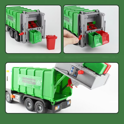 Fun City Trash Truck Toy with Flashing Lights