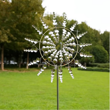 Outdoor Solar Powered Garden Wind Decor Sculpture