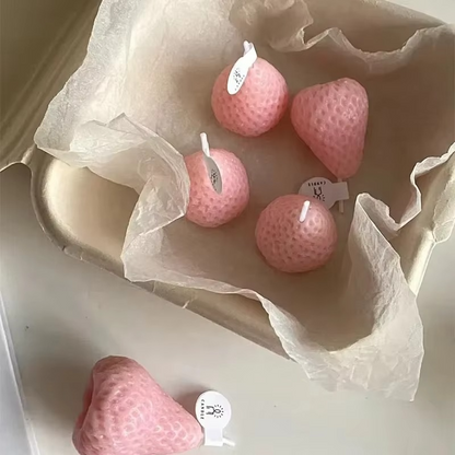 Fragrant Strawberry Soy Wax Home Candles - Hehif