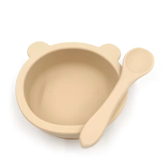 Easy Grip Baby Food Bowl and Spoon Set