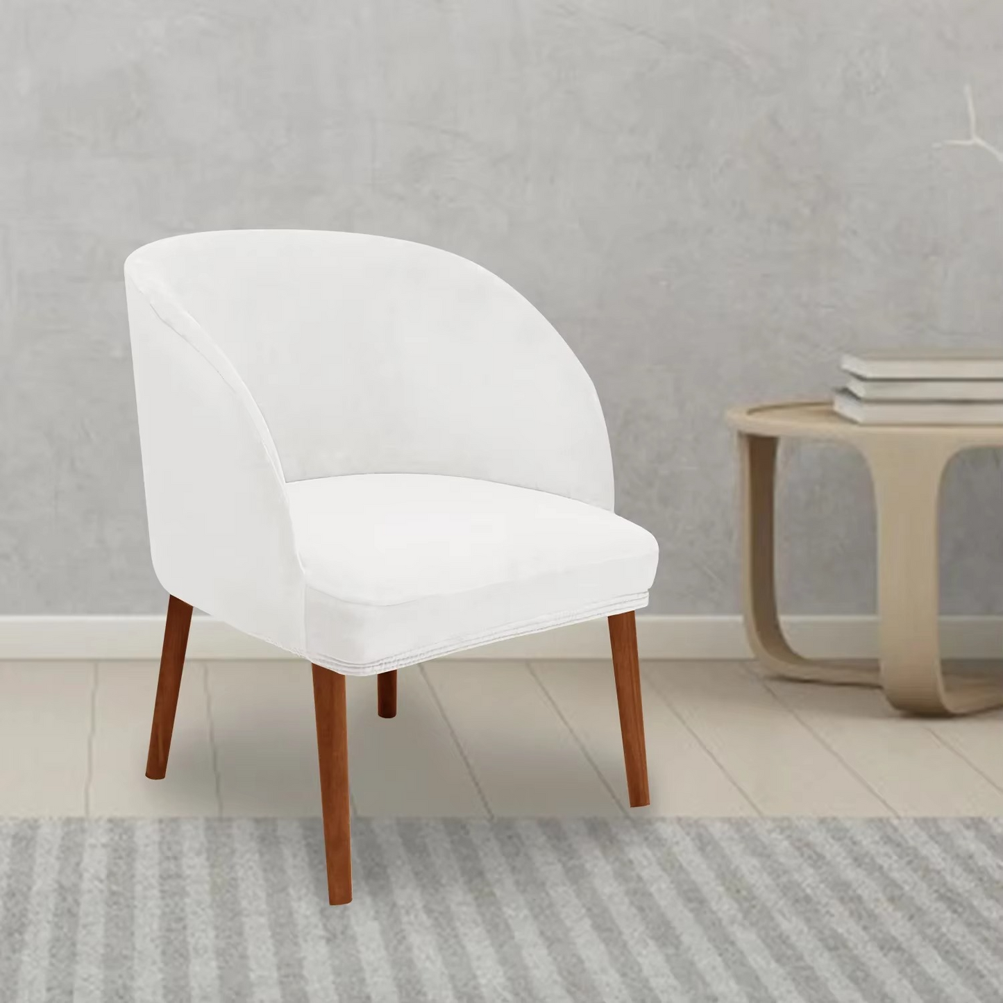 Stretchy Dining Chair Cover for Curved Armchairs