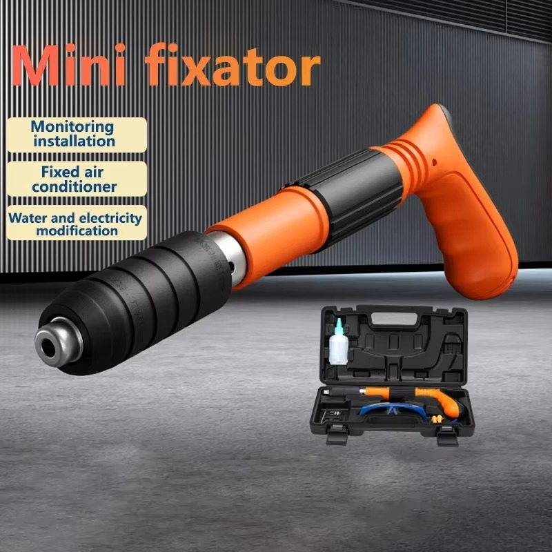 Professional Heavy-Duty Nail Gun Kit for Wood and Concrete