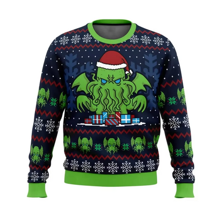 Funny Holiday Graphic Sweater for Men