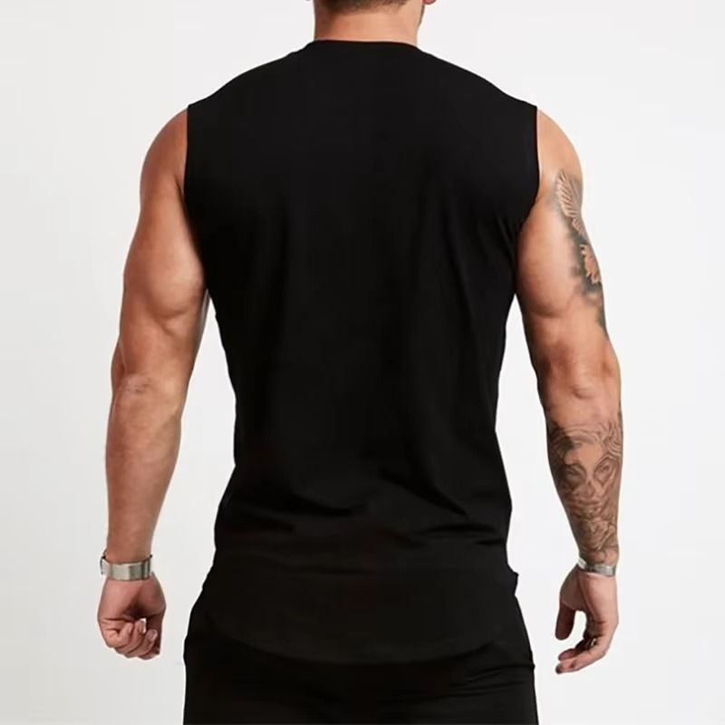 Athletic Fitted Sleeveless Gym Vest Top