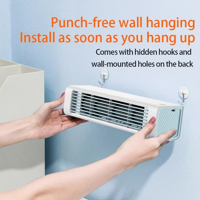 Silent Slim Wall Fan - Compact Home Air Circulator