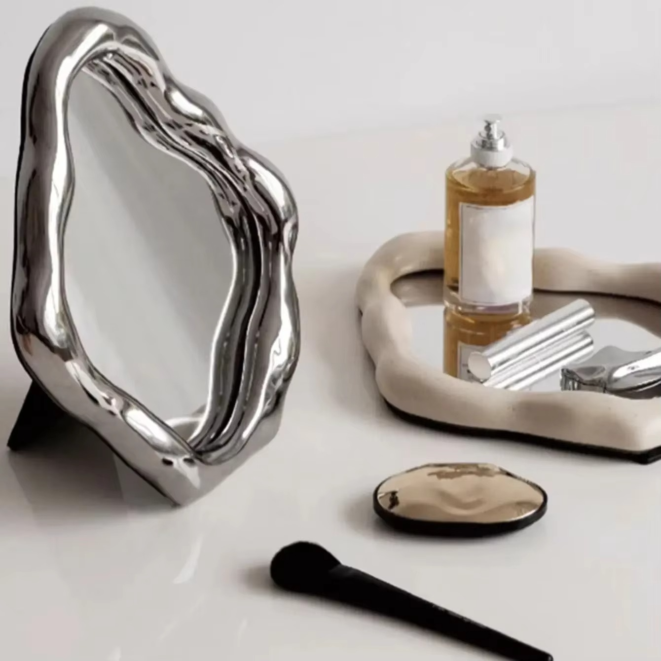 Unique Antique Style Tabletop Mirror