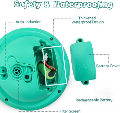 Fun Space Shower Toy with Music and Flashing Lights