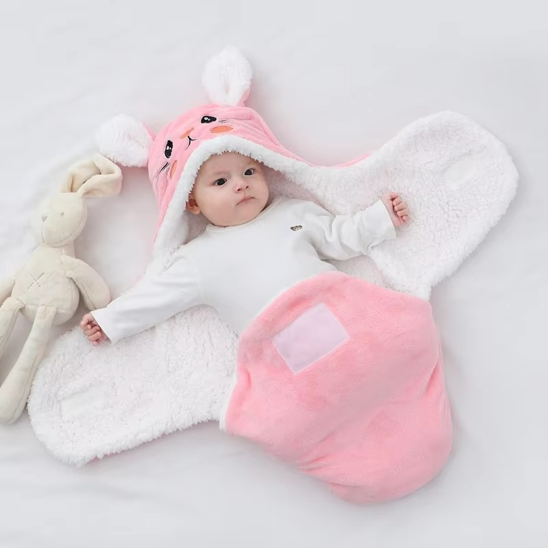 Warm Fleece Baby Sleep Sack for Winter, Snug Infant Blanket