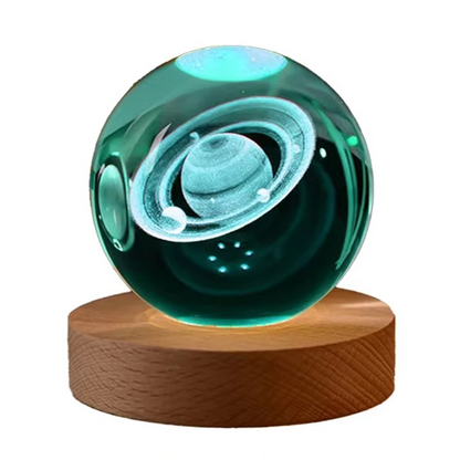 Colorful Globe Nightlight with Stars and Moon Design