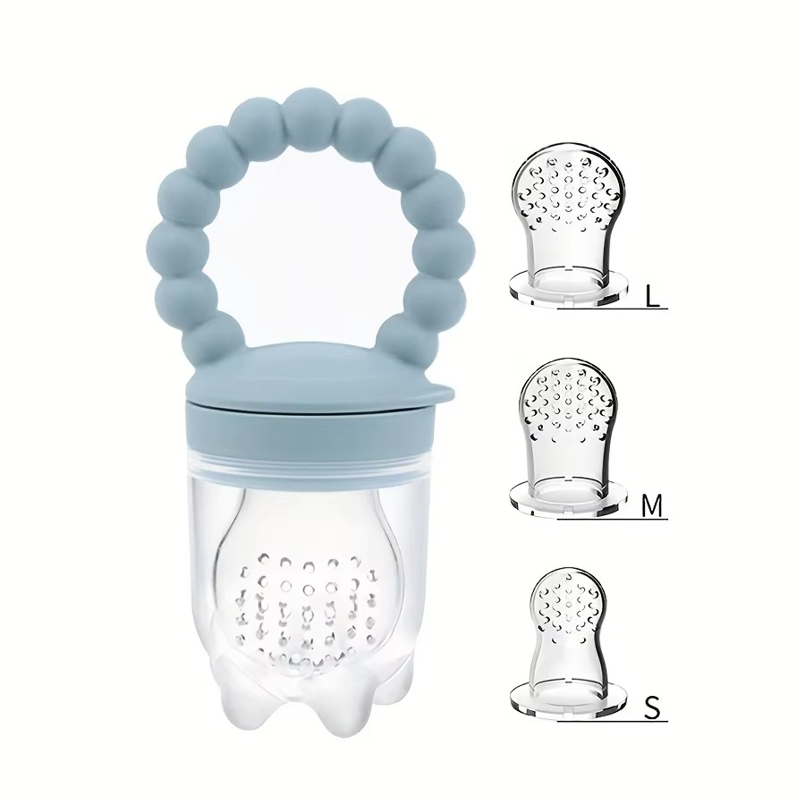 Soft Baby Fruit Pacifier Set with Easy Grip Handles