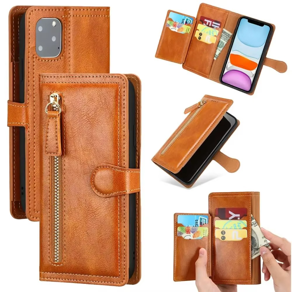 Luxury Phone Flip Wallet Case with Stand - Hehif