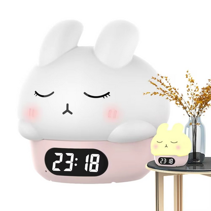 Cute Kids Digital Clock with Sleep Timer and Nightlight