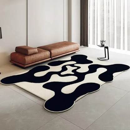 Unique Abstract Modern Area Rug for Home Decor