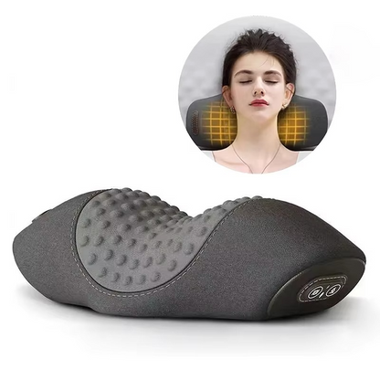 Warm Therapeutic Neck Massage Pillow with Heat and Vibration