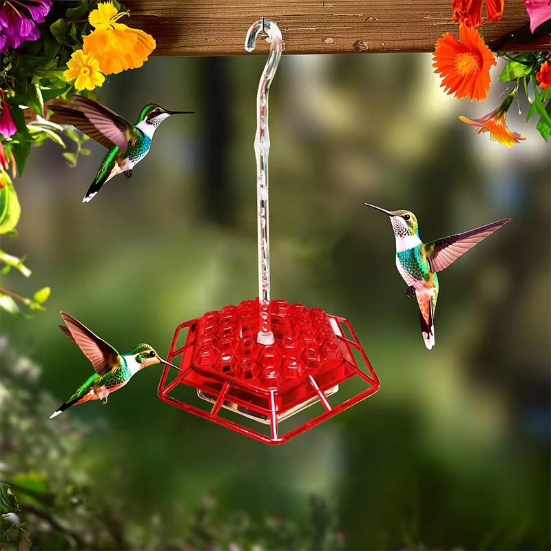 Large Capacity Bird Feeder with 30 Ports Easy Fill Design