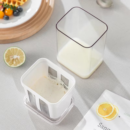 Easy Homemade Yogurt Machine With Metal Strainer