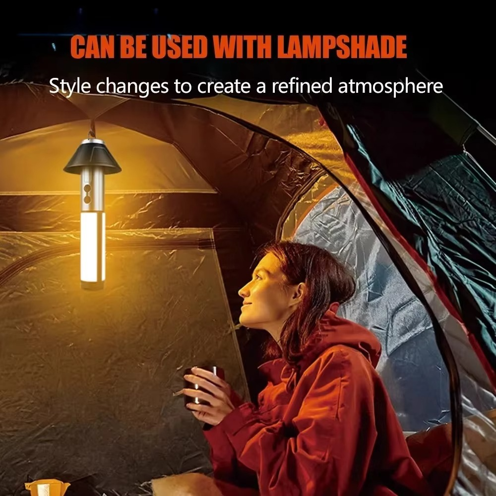 Portable Collapsible LED Camp Light & Flashlight with Clip