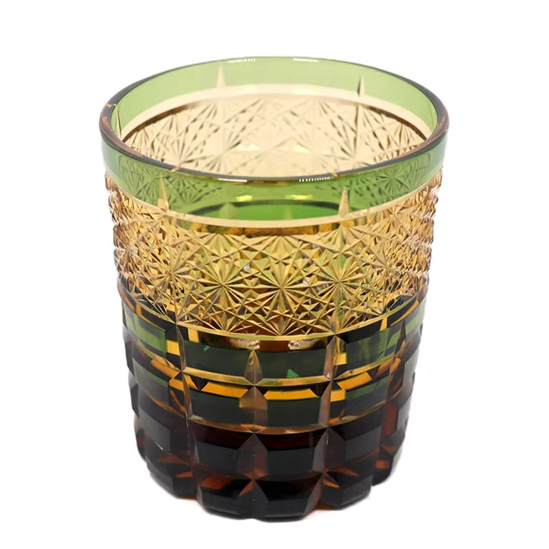 Luxury Etched Crystal Whiskey Glass Set