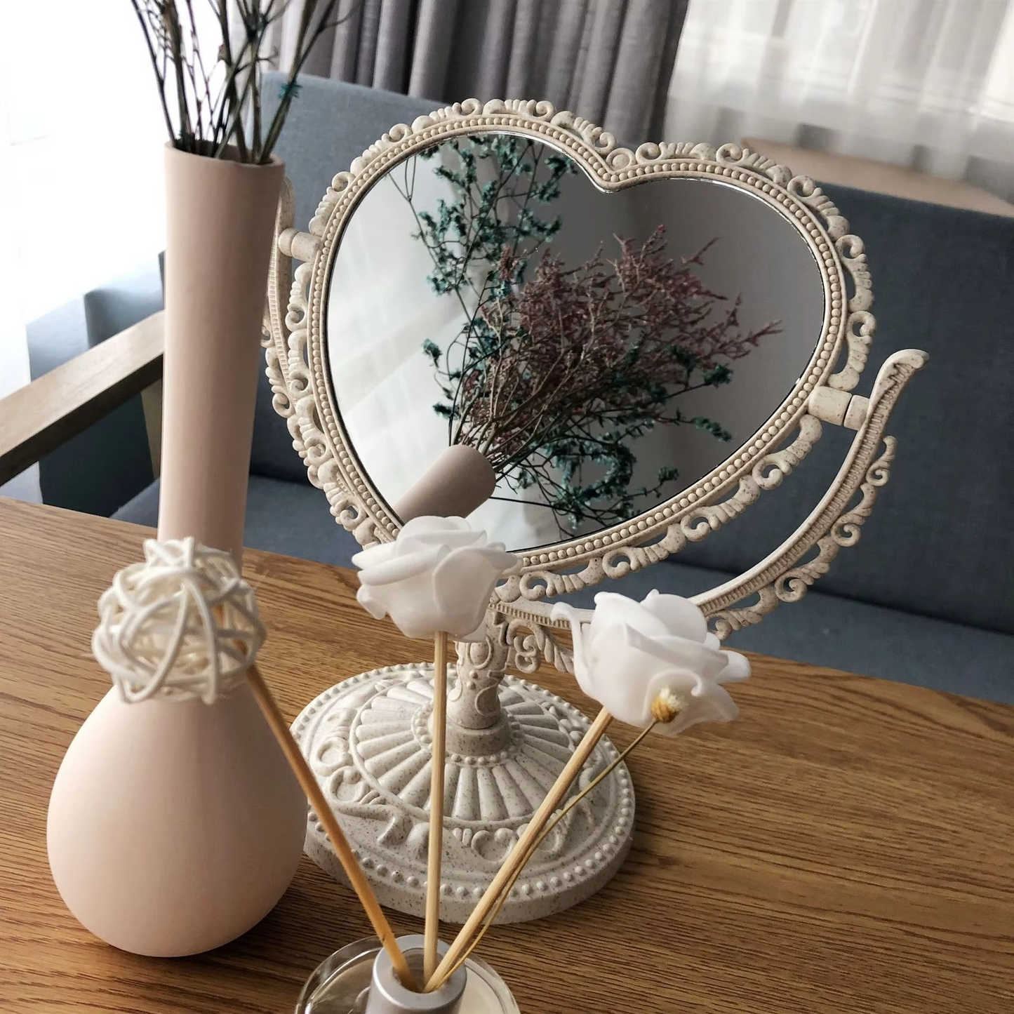 Classic Swivel Vanity Mirror for Table or Dresser - Hehif