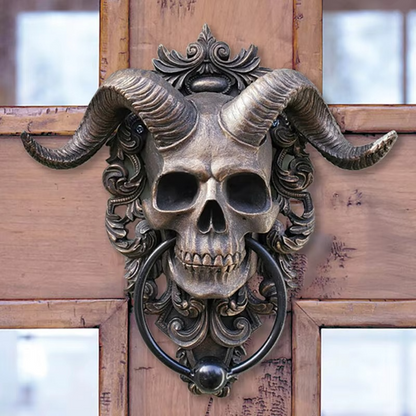 Dark Skull Metal Door Knocker