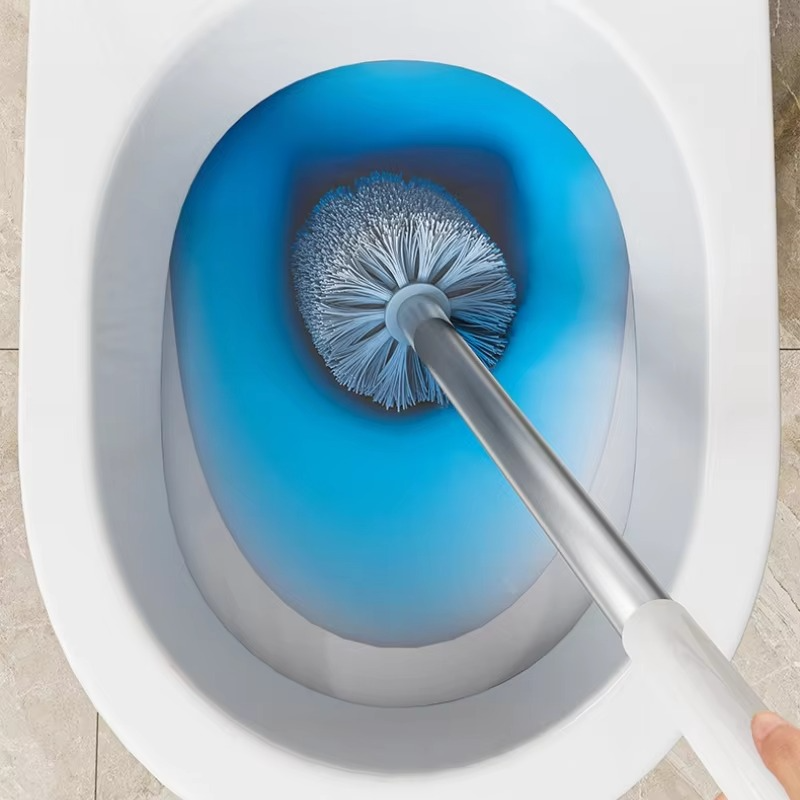 Adjustable Toilet Brush with Compact Holder