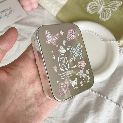 Compact Travel Contact Lens Case, 2 Pack Mini Storage Container