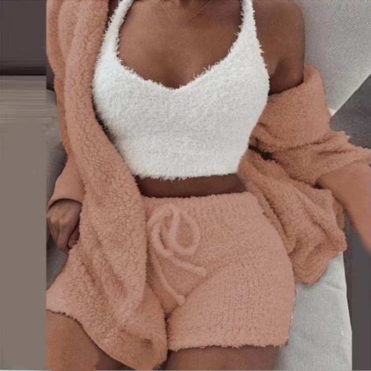 Soft Women's Warm Sleepwear Pajama Set