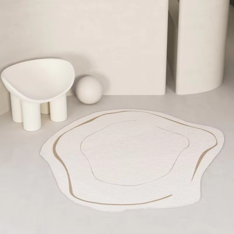 Soft Shaggy Round Area Rug for Home Decor