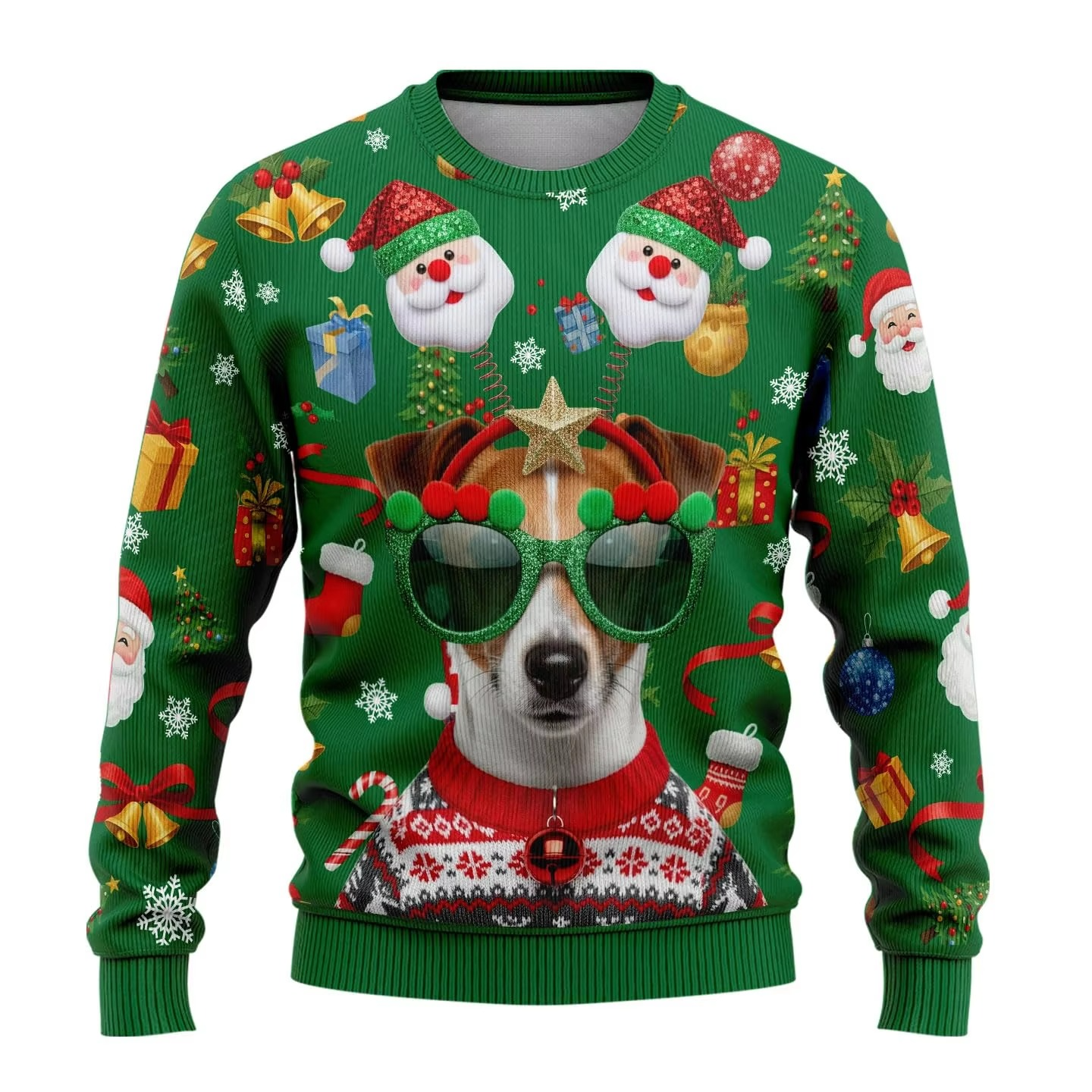 Fun Reindeer Festive Holiday Sweatshirt for Men Women
