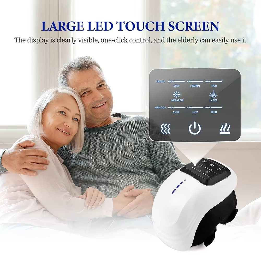 Heated Knee Massager for Pain Relief and Muscle Relaxation