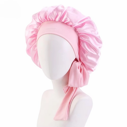 Soft Sleep Cap for Curly Hair Silky Night Bonnet - Hehif