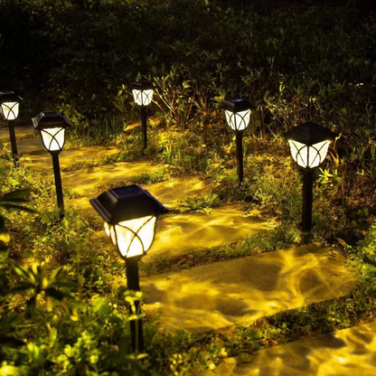 Outdoor Solar LED Yard Lights 2-Pack
