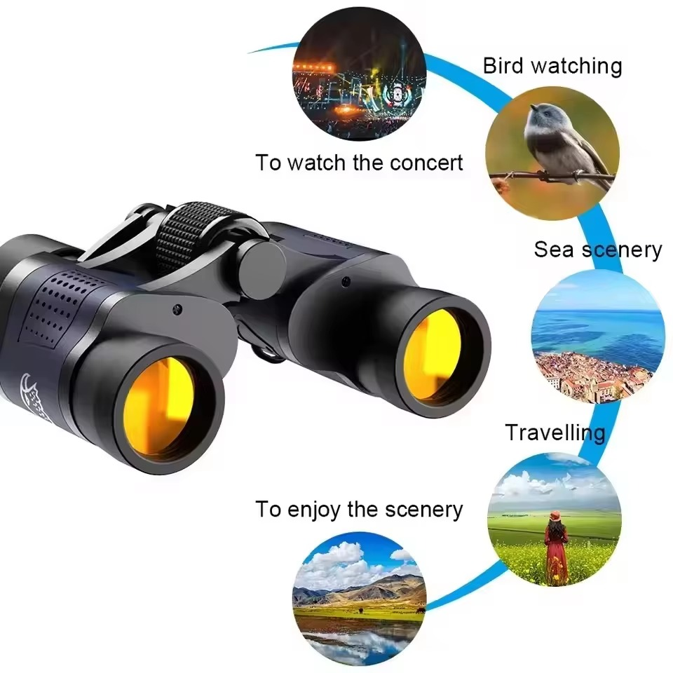High Power Zoom Binoculars for Outdoor and Wildlife Viewing