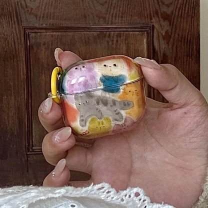Bright Yellow Cute AirPods Earbud Case
