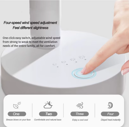 Compact USB Office Fan with Adjustable Speed