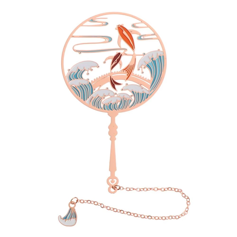 Decorative Tassel Bookmark with Elegant Fan Pattern