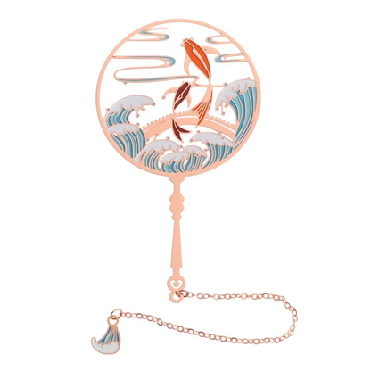 Decorative Tassel Bookmark with Elegant Fan Pattern