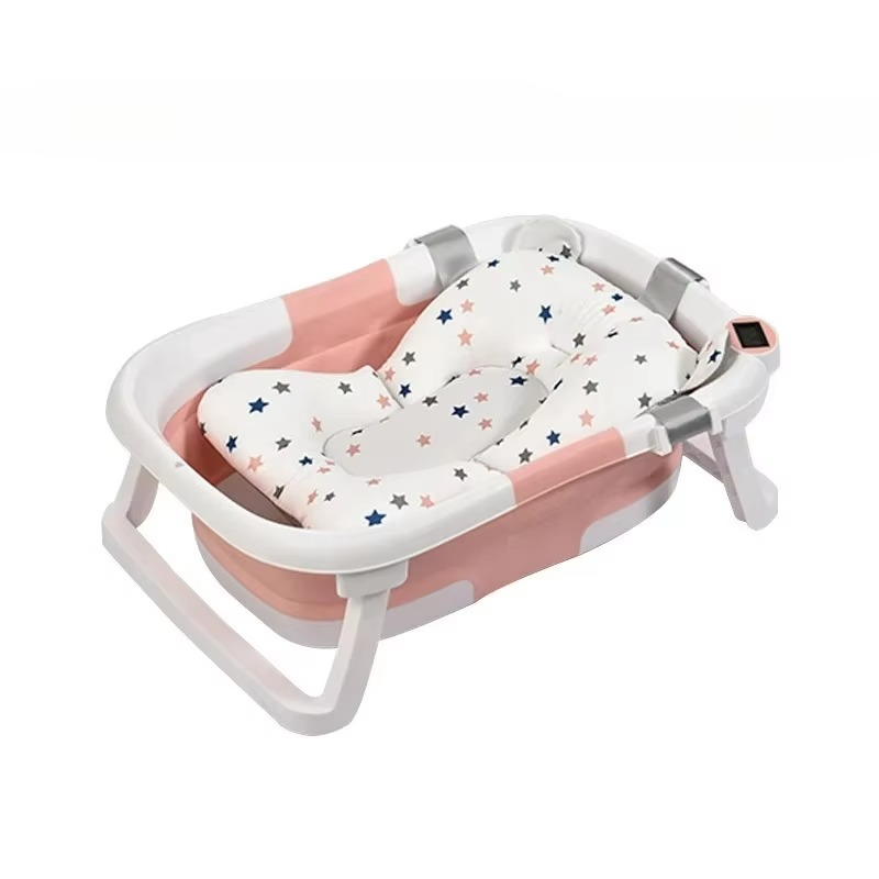 Portable Soft Baby Bath Tub with Digital Temp Display