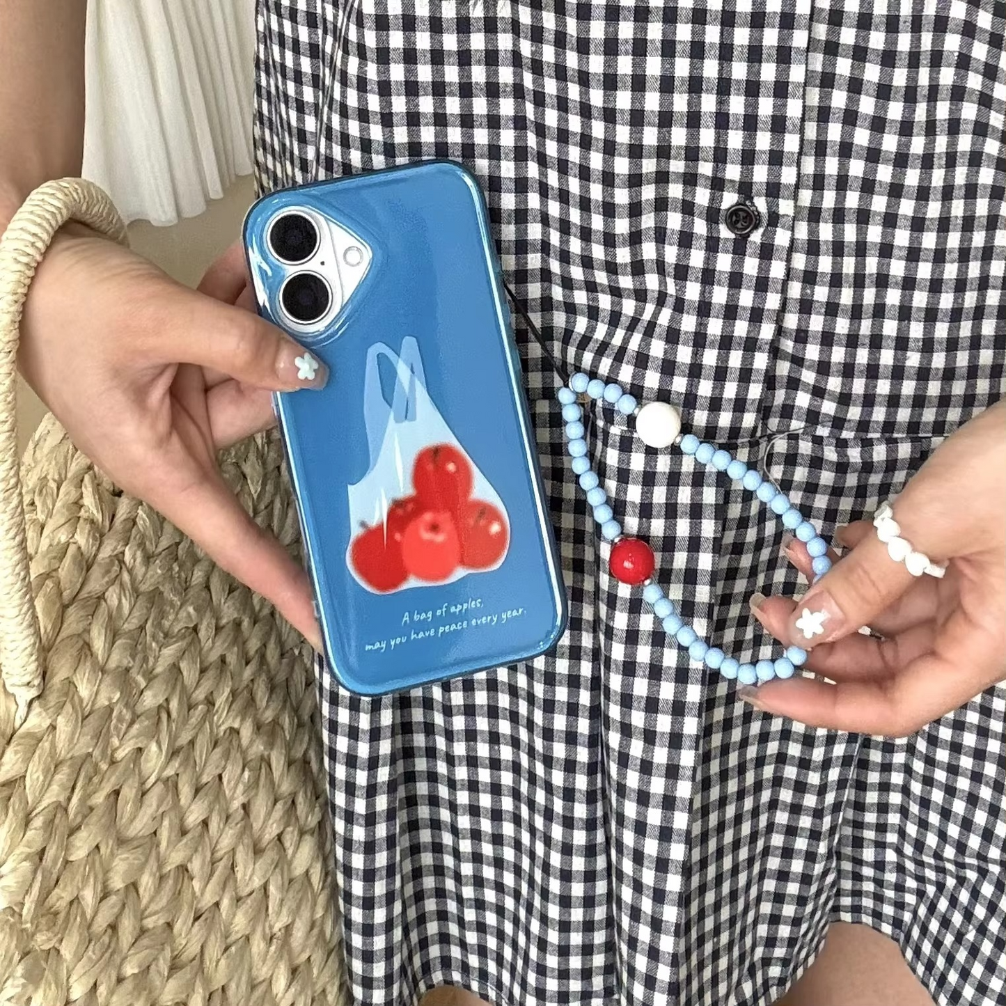 Colorful Phone Case with Interchangeable Charm Pendant