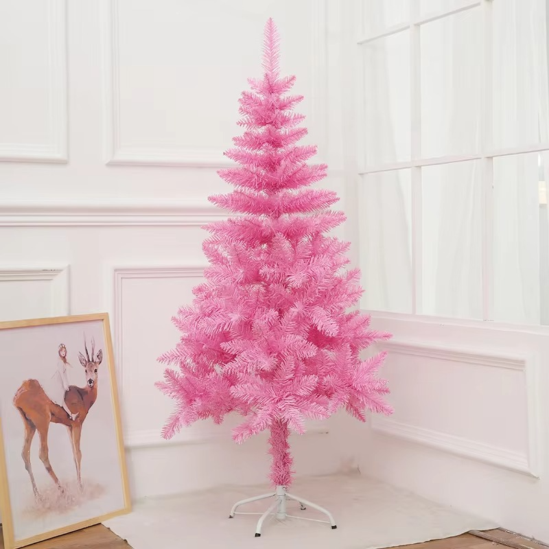 Red Artificial Christmas Tree Decor for Home Display