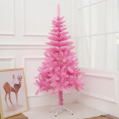 Red Artificial Christmas Tree Decor for Home Display