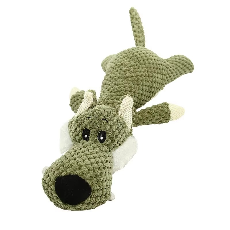 Tough Fuzzy Squeaker Dog Toy for Big Dogs