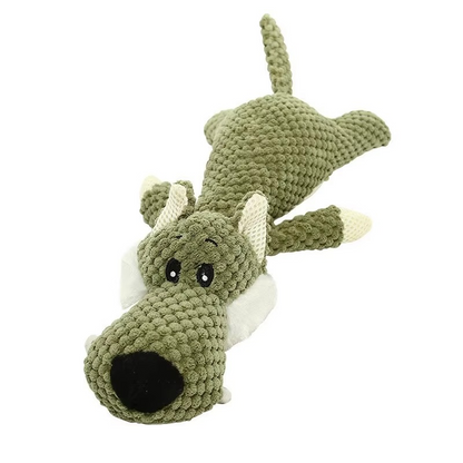 Tough Fuzzy Squeaker Dog Toy for Big Dogs