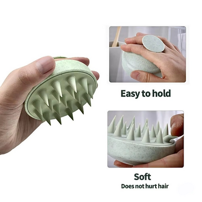 Gentle Hair Scalp Massager Shampoo Brush with Flexible Bristles