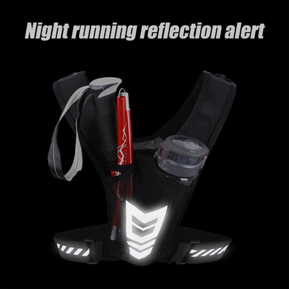 Breathable Athletic Running Vest with Phone Holder and Water Bottle Pouch