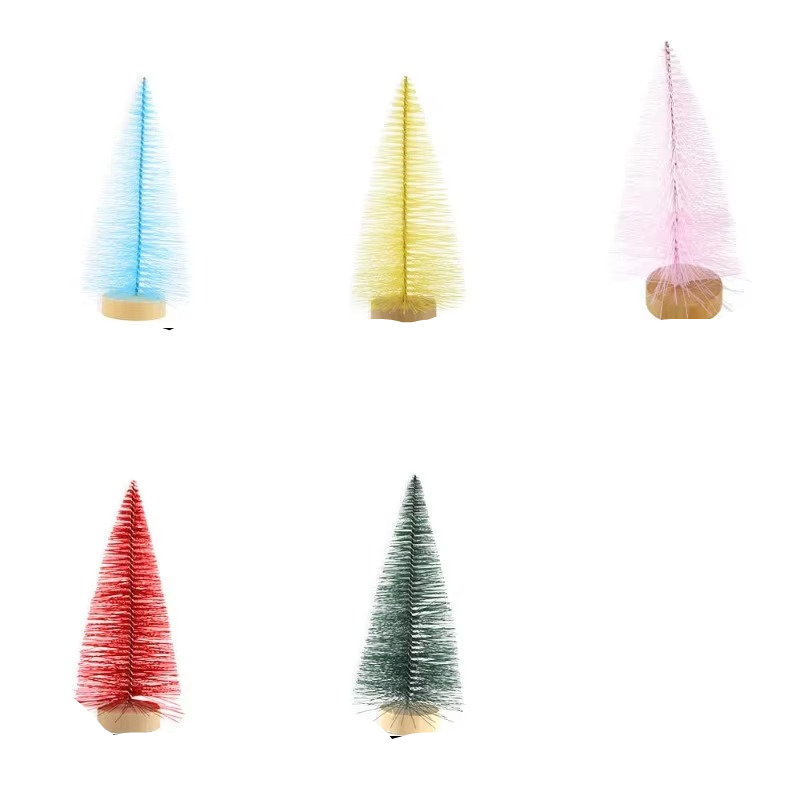 Small Pine Bottle Brush Christmas Tree Decorations